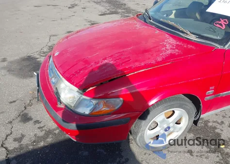 1999 Saab 9-3 Se from USA, damaged, VIN YS3DF75P5X7024934